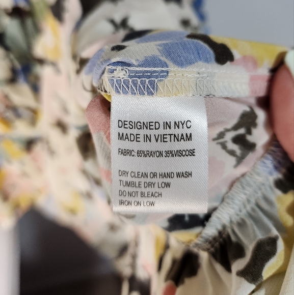 Yumi Kim Floral Long Sleeve Dress, Size Medium - Picture 3 of 6